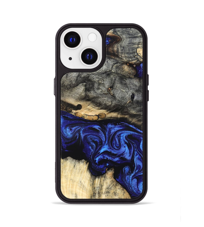 iPhone 13 Wood Phone Case - Collins (Blue, 825352)