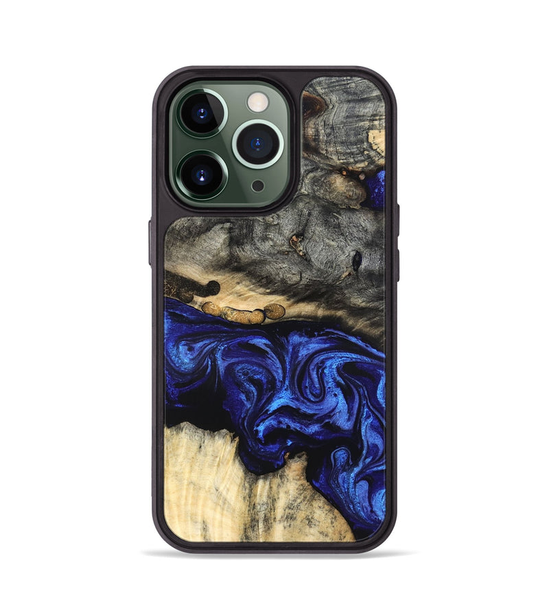 iPhone 13 Pro Wood Phone Case - Collins (Blue, 825352)