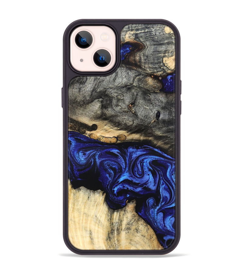 iPhone 14 Plus Wood Phone Case - Collins (Blue, 825352)