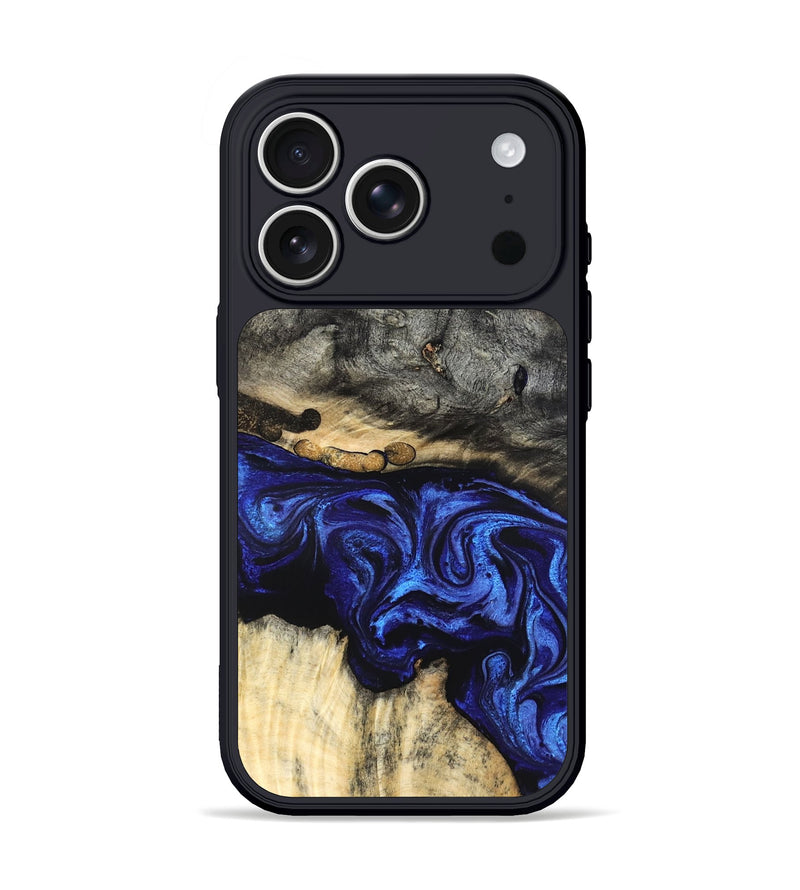 iPhone 17 Pro Wood Phone Case - Collins (Blue, 825352)