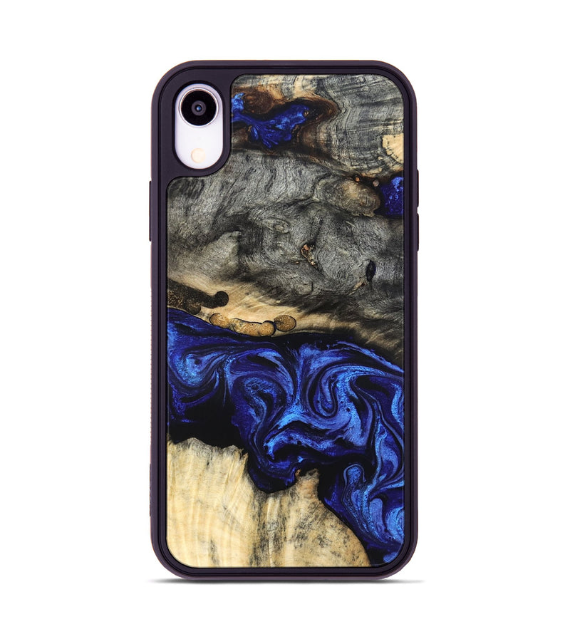 iPhone Xr Wood Phone Case - Collins (Blue, 825352)