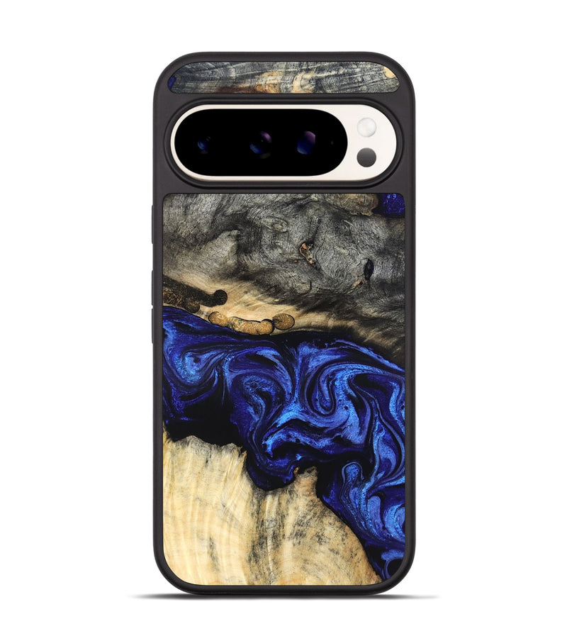 Pixel 9 Wood Phone Case - Collins (Blue, 825352)