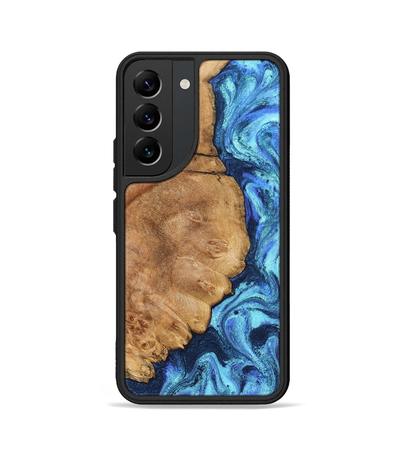 Galaxy S22 Wood Phone Case - Jax (Blue, 825353)