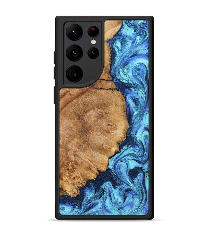 Galaxy S22 Ultra Wood Phone Case - Jax (Blue, 825353)
