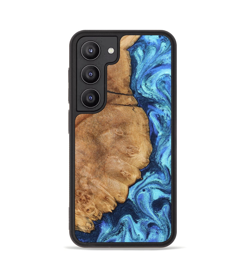 Galaxy S23 Wood Phone Case - Jax (Blue, 825353)