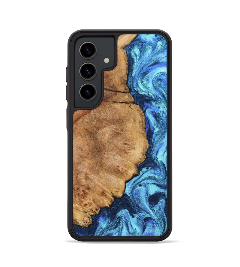Galaxy S24 Wood Phone Case - Jax (Blue, 825353)