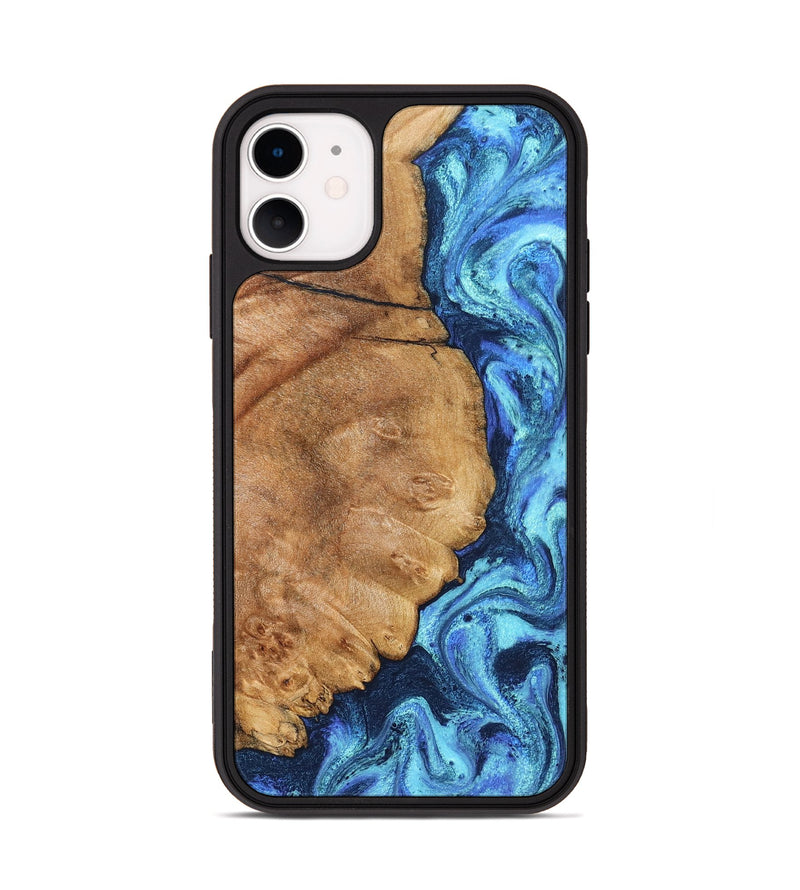 iPhone 11 Wood Phone Case - Jax (Blue, 825353)