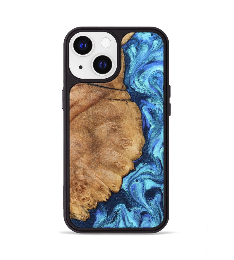 iPhone 13 Wood Phone Case - Jax (Blue, 825353)