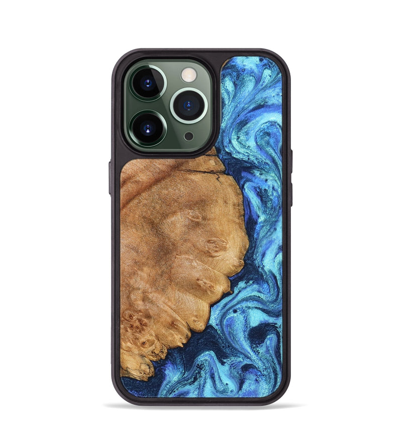iPhone 13 Pro Wood Phone Case - Jax (Blue, 825353)