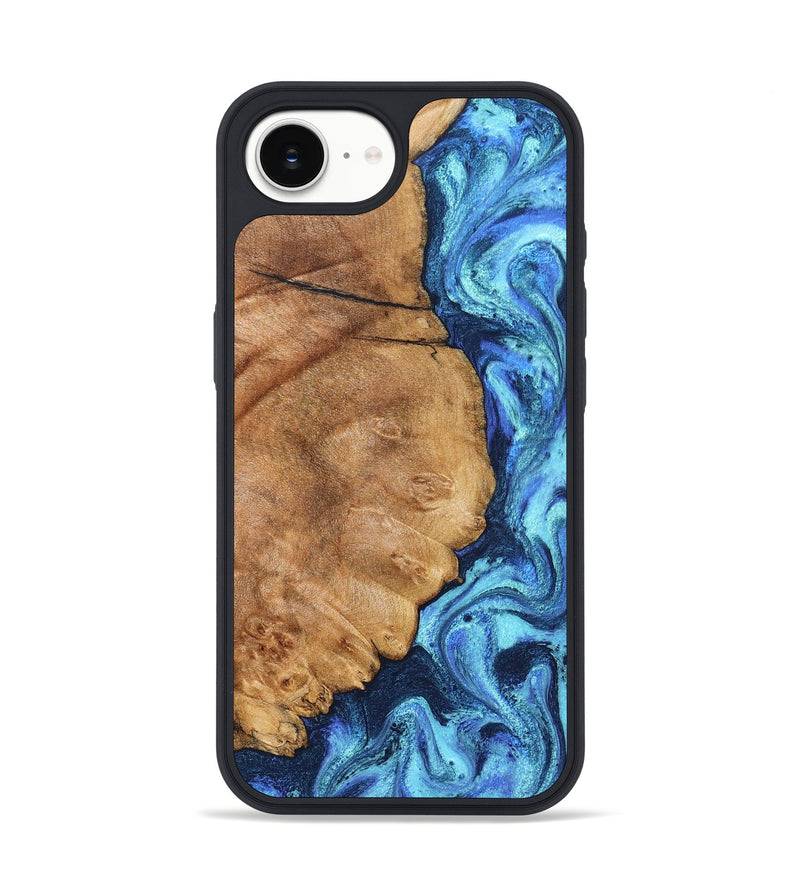 iPhone 16e Wood Phone Case - Jax (Blue, 825353)