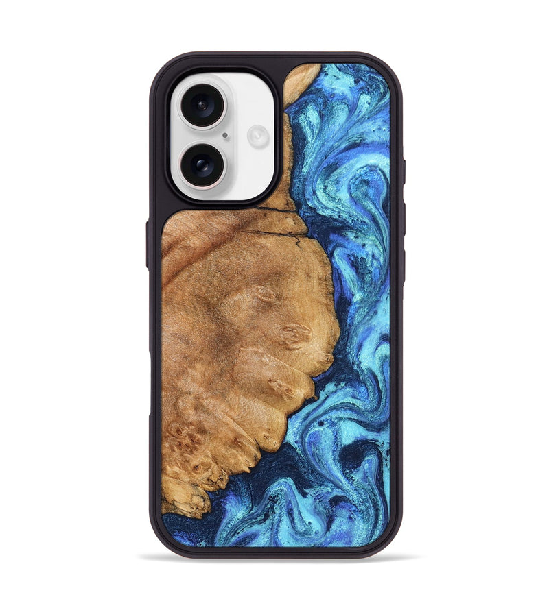iPhone 17 Wood Phone Case - Jax (Blue, 825353)