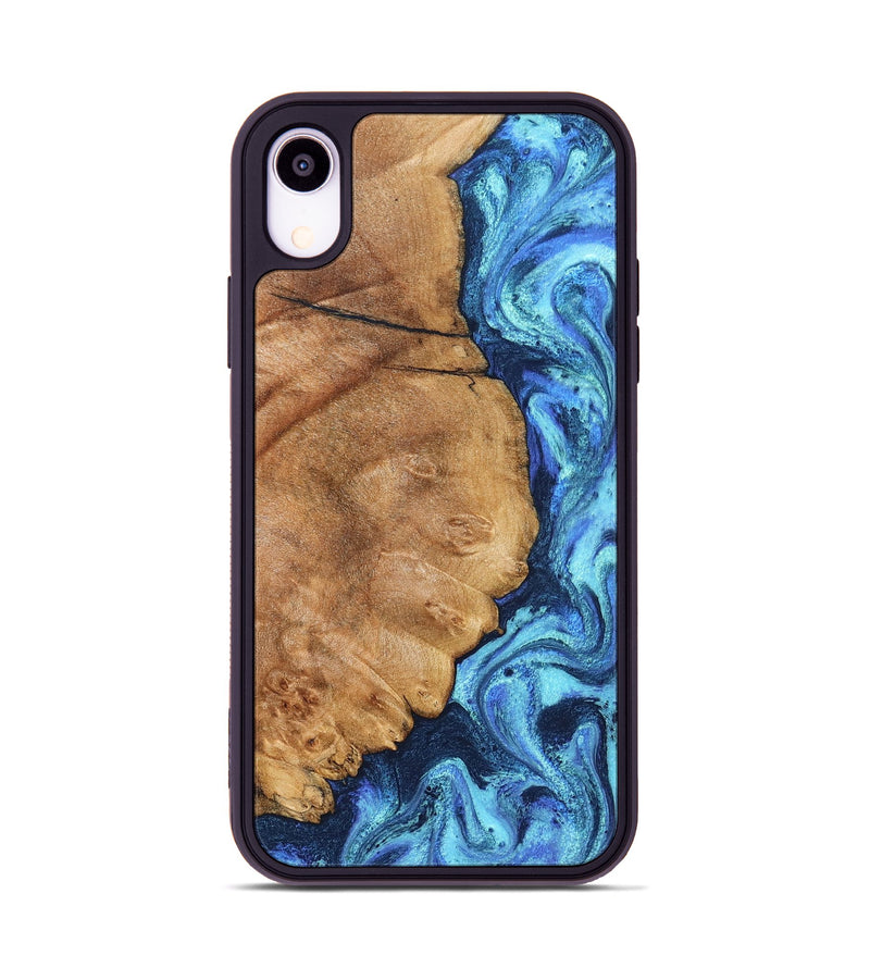 iPhone Xr Wood Phone Case - Jax (Blue, 825353)