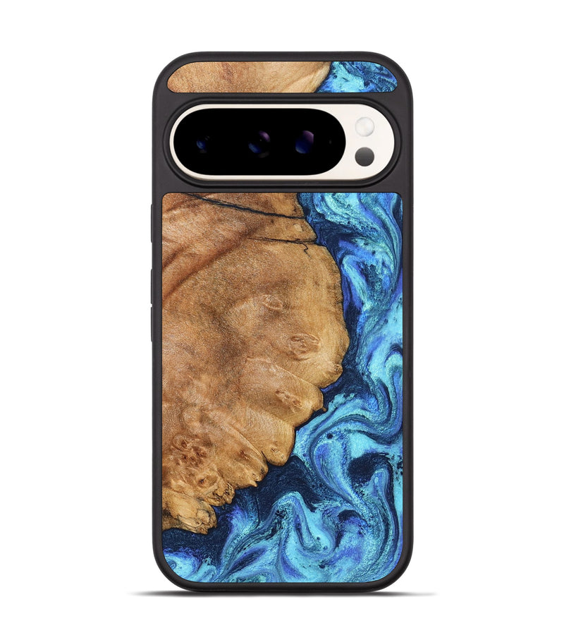Pixel 9 Wood Phone Case - Jax (Blue, 825353)