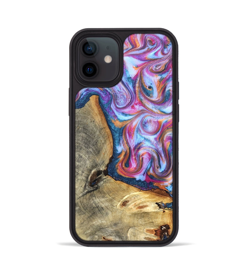 iPhone 12 Wood Phone Case - Gustave (Blue, 825355)
