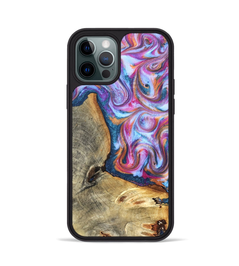 iPhone 12 Pro Wood Phone Case - Gustave (Blue, 825355)