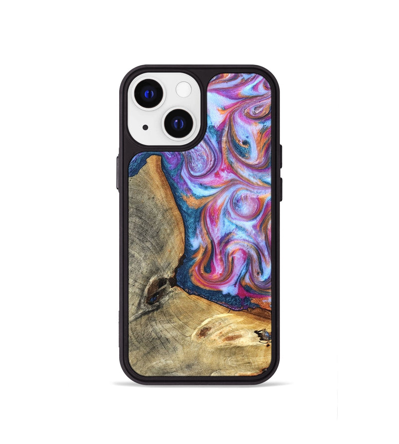 iPhone 13 mini Wood Phone Case - Gustave (Blue, 825355)