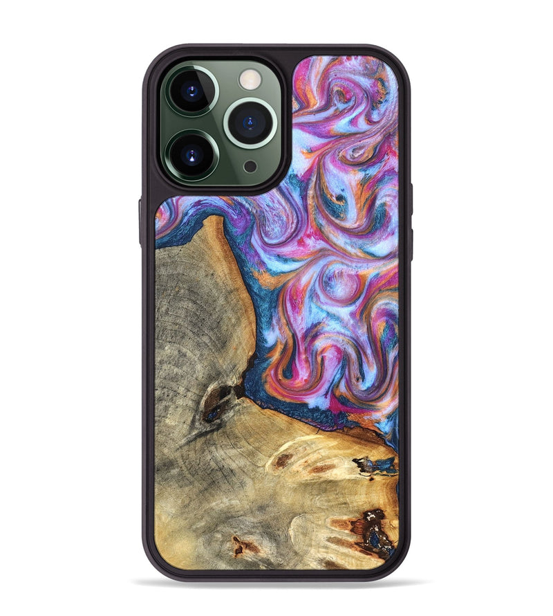 iPhone 13 Pro Max Wood Phone Case - Gustave (Blue, 825355)