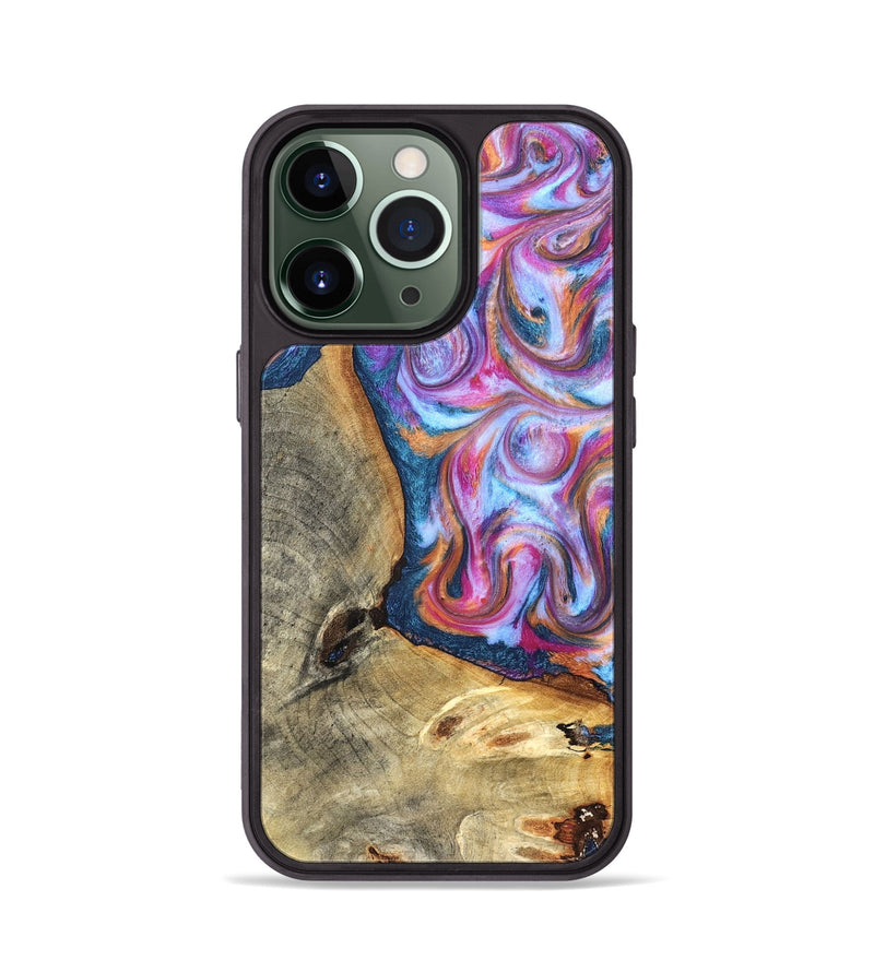 iPhone 13 Pro Wood Phone Case - Gustave (Blue, 825355)