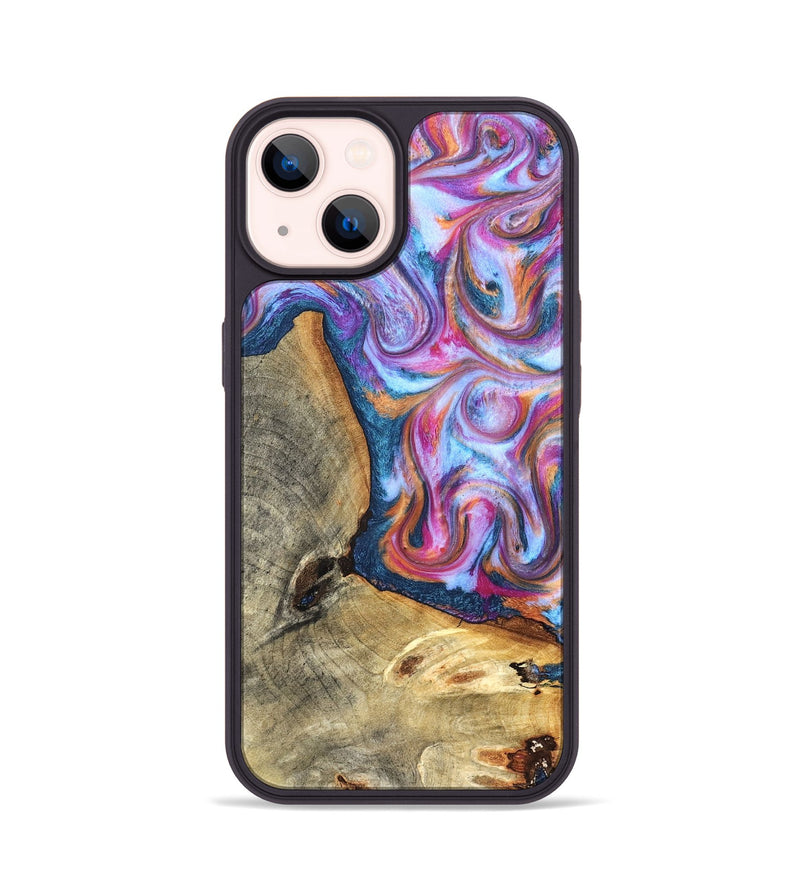 iPhone 14 Wood Phone Case - Gustave (Blue, 825355)