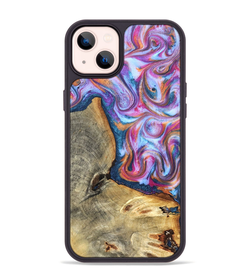 iPhone 14 Plus Wood Phone Case - Gustave (Blue, 825355)