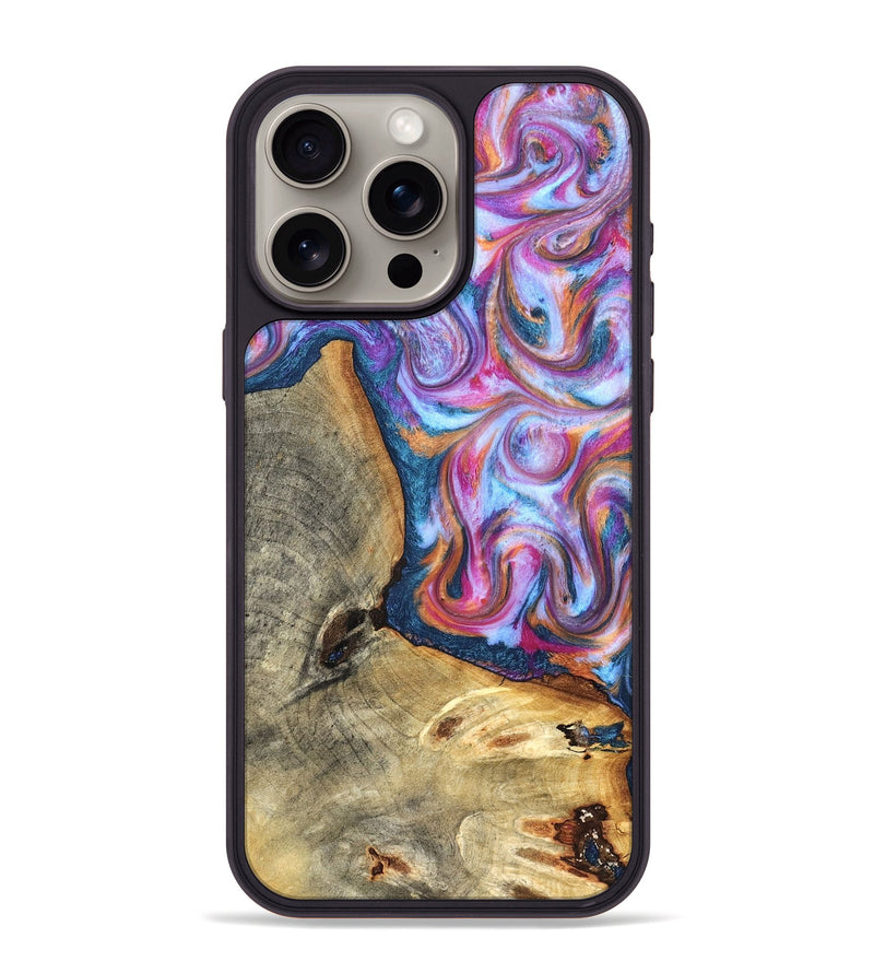 iPhone 15 Pro Max Wood Phone Case - Gustave (Blue, 825355)
