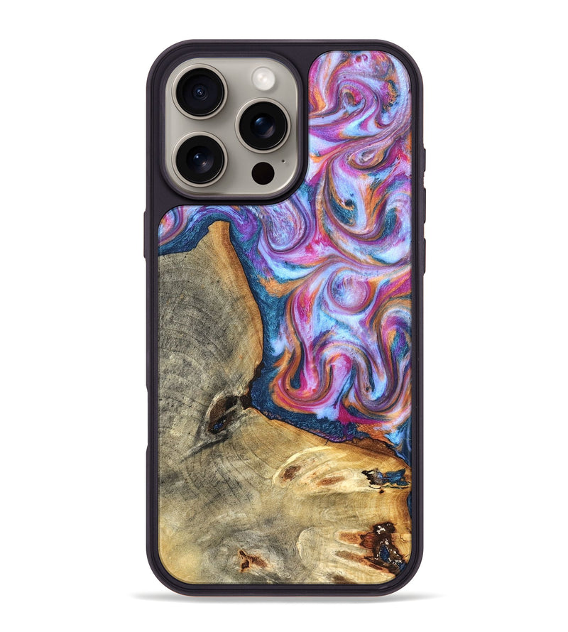 iPhone 16 Pro Max Wood Phone Case - Gustave (Blue, 825355)