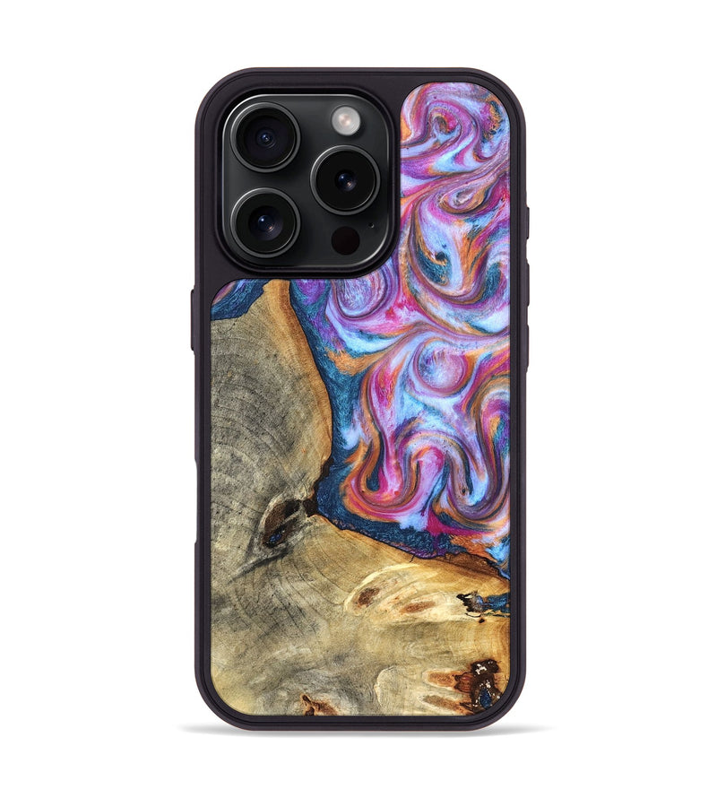 iPhone 16 Pro Wood Phone Case - Gustave (Blue, 825355)