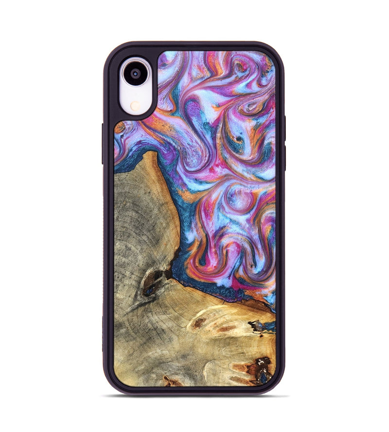 iPhone Xr Wood Phone Case - Gustave (Blue, 825355)