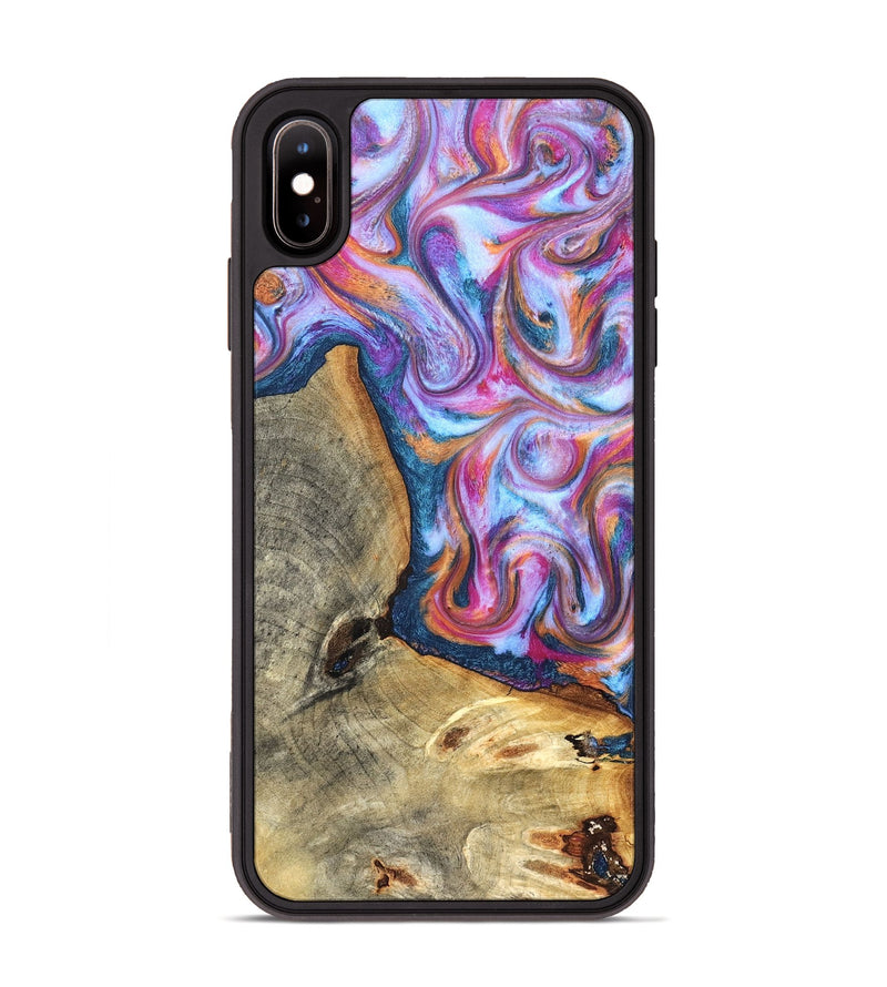 iPhone Xs Max Wood Phone Case - Gustave (Blue, 825355)