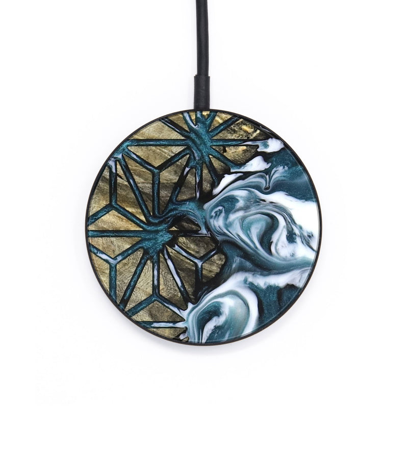 Circle Wood Wireless Charger - Mikael (Pattern, 825356)