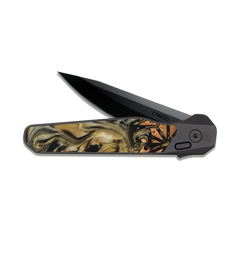 EDC Dark Slate Wood Pocket Knife - Rusty (Pattern, 825357)