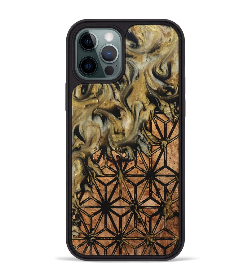 iPhone 12 Pro Max Wood Phone Case - Rusty (Pattern, 825357)