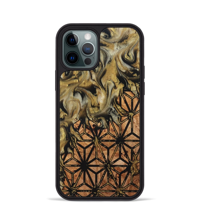 iPhone 12 Pro Wood Phone Case - Rusty (Pattern, 825357)