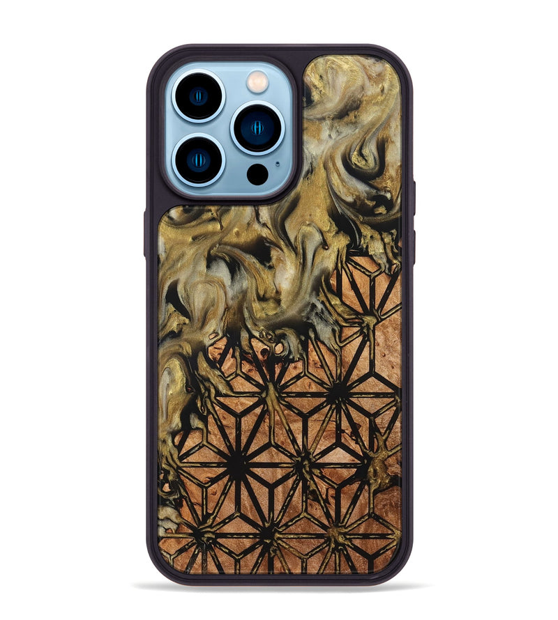 iPhone 14 Pro Max Wood Phone Case - Rusty (Pattern, 825357)