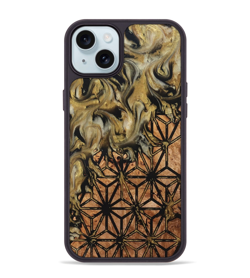 iPhone 15 Plus Wood Phone Case - Rusty (Pattern, 825357)