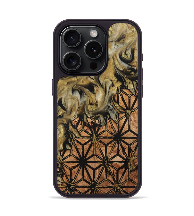iPhone 15 Pro Wood Phone Case - Rusty (Pattern, 825357)