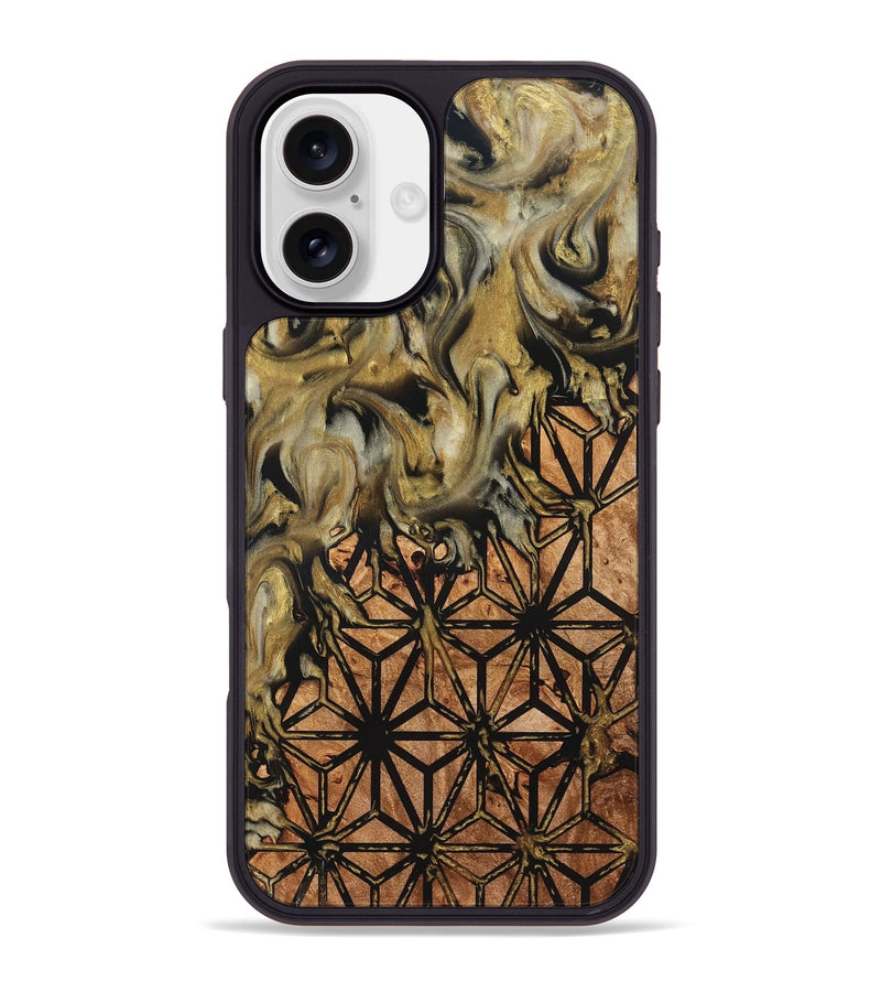 iPhone 16 Plus Wood Phone Case - Rusty (Pattern, 825357)