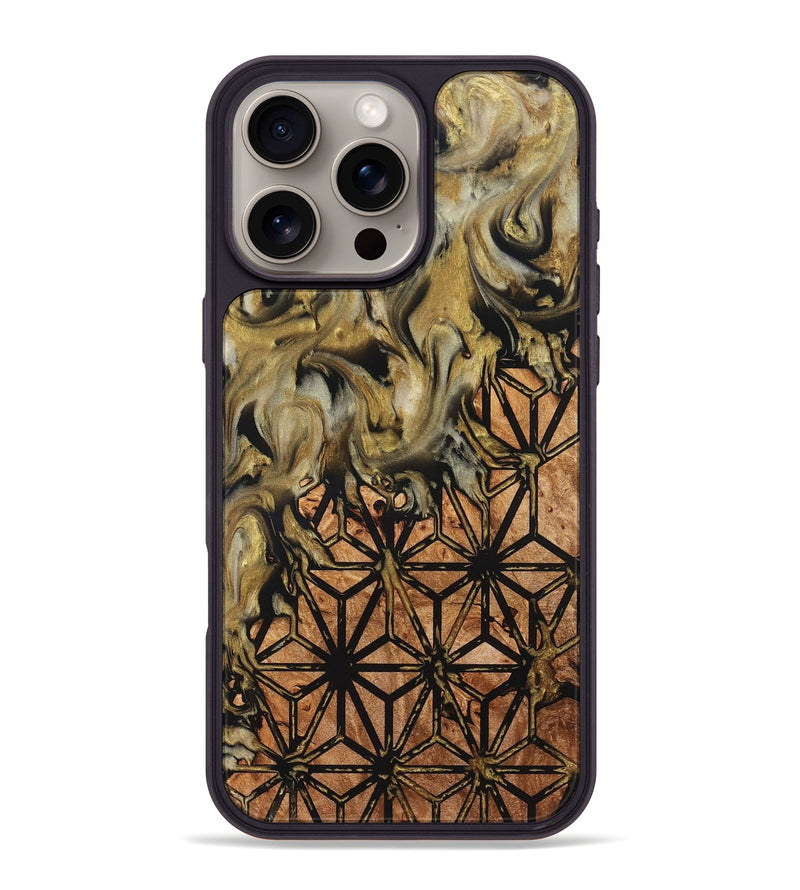 iPhone 16 Pro Max Wood Phone Case - Rusty (Pattern, 825357)