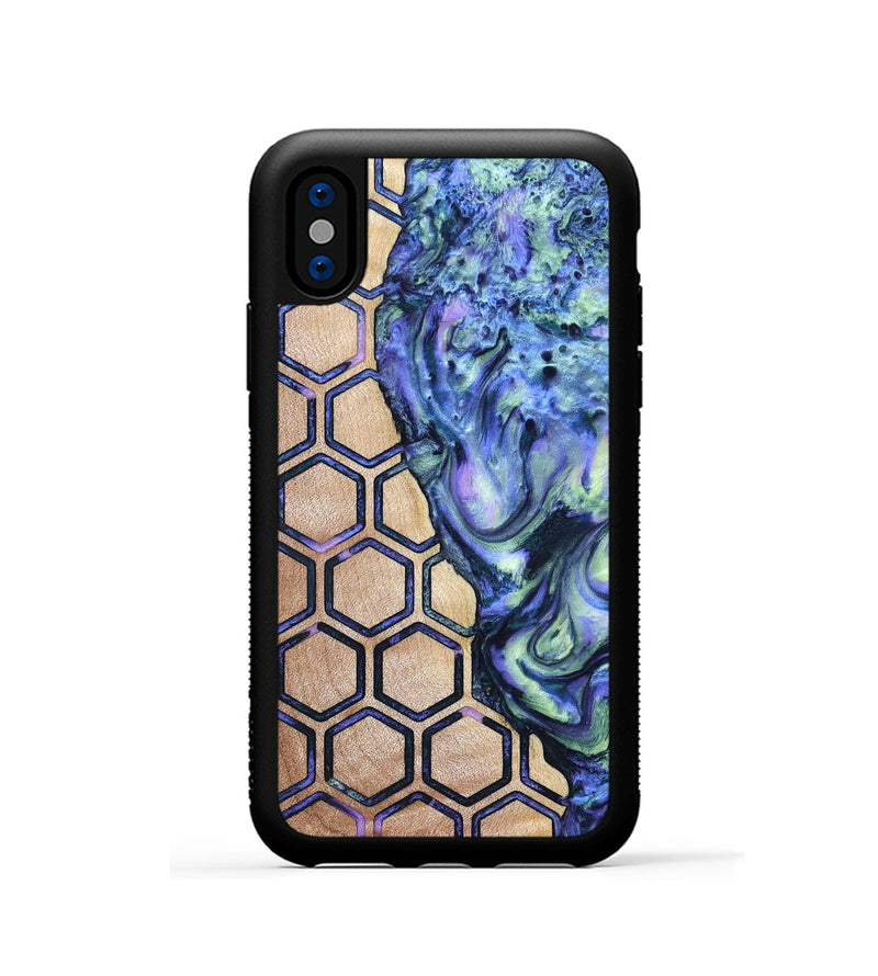 iPhone Xs Wood Phone Case - Kane (Pattern, 825358)