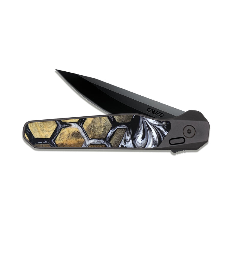 EDC Dark Slate Wood Pocket Knife - Jamey (Pattern, 825359)