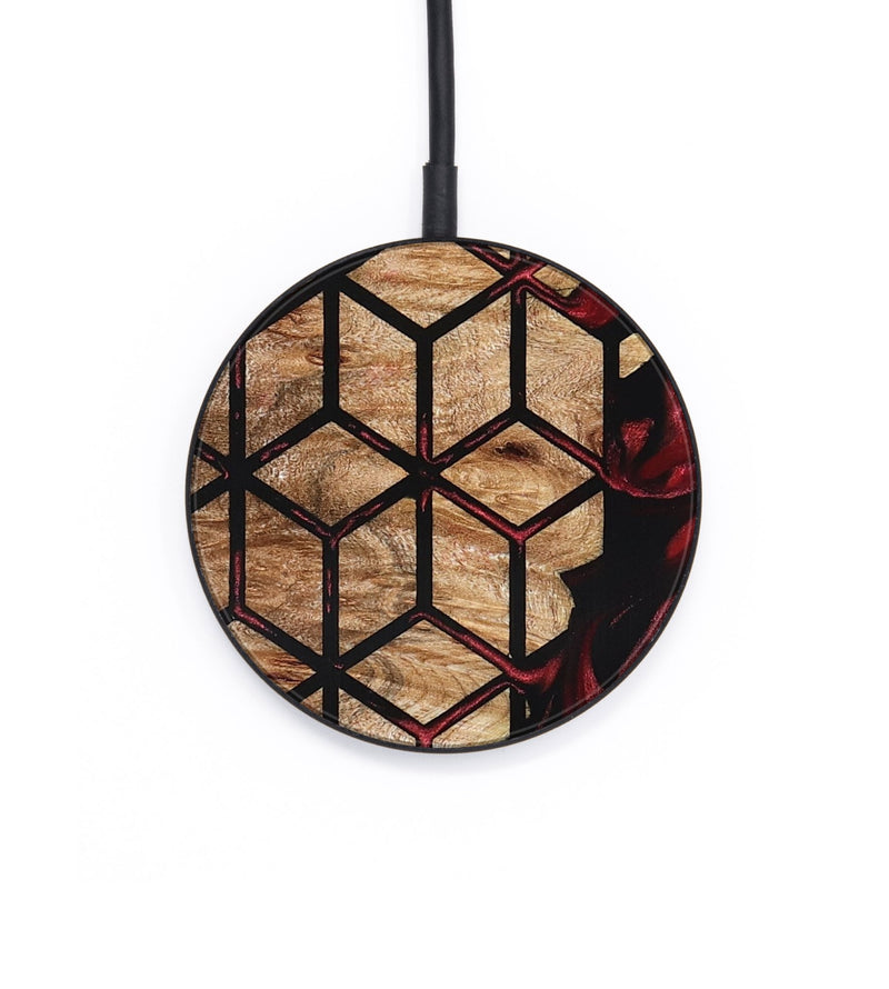 Circle Wood Wireless Charger - Kaycee (Pattern, 825360)
