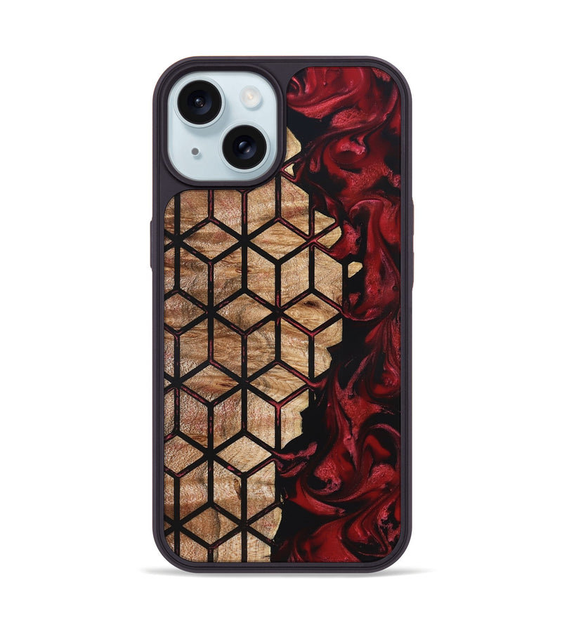 iPhone 15 Wood Phone Case - Kaycee (Pattern, 825360)