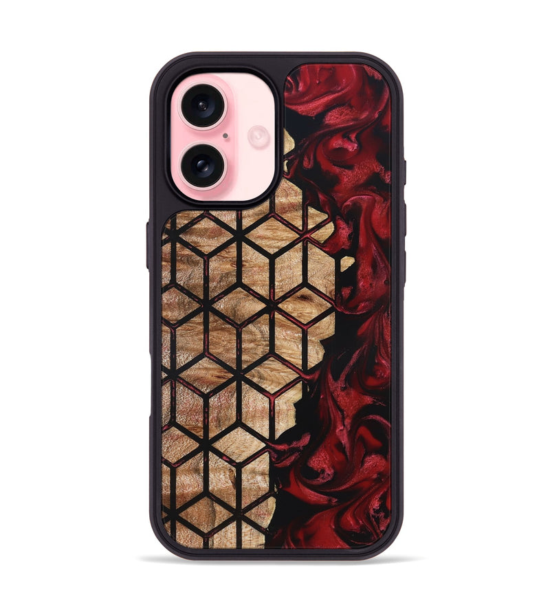 iPhone 16 Wood Phone Case - Kaycee (Pattern, 825360)