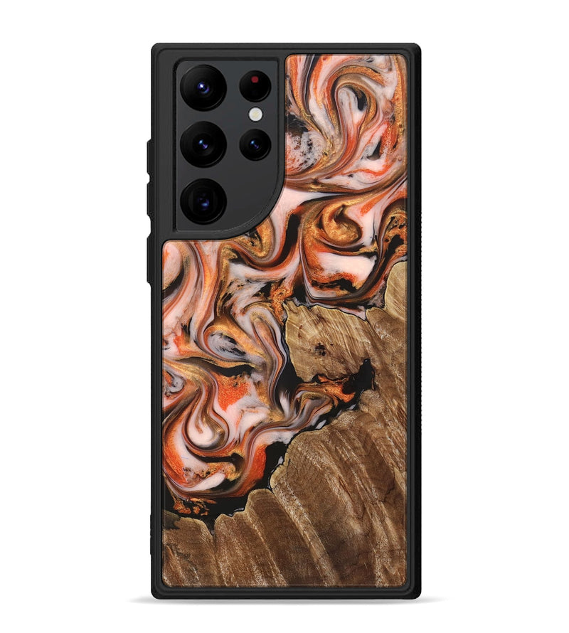 Galaxy S22 Ultra Wood Phone Case - Averi (Red, 825366)