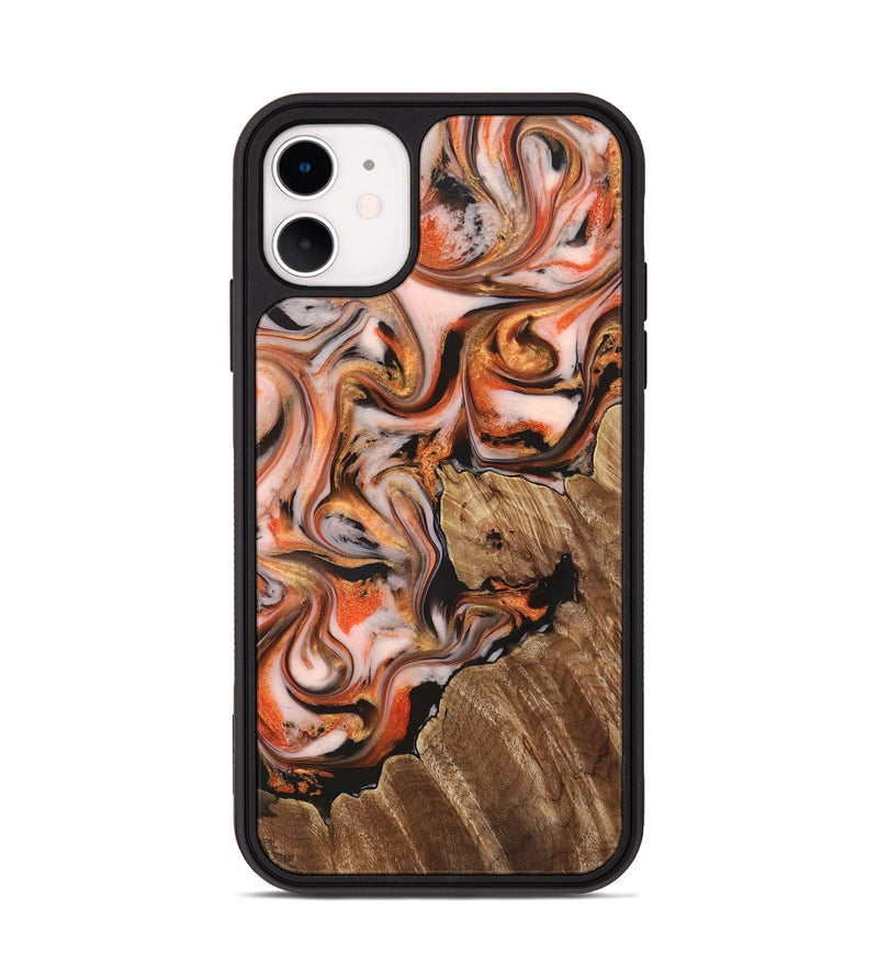 iPhone 11 Wood Phone Case - Averi (Red, 825366)