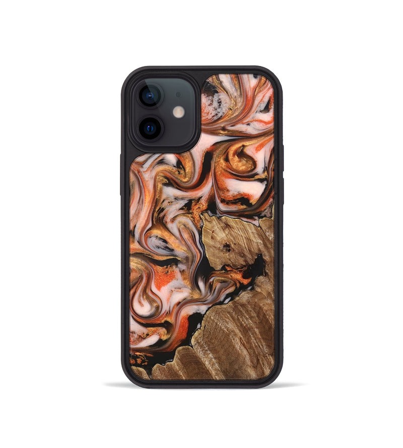 iPhone 12 mini Wood Phone Case - Averi (Red, 825366)