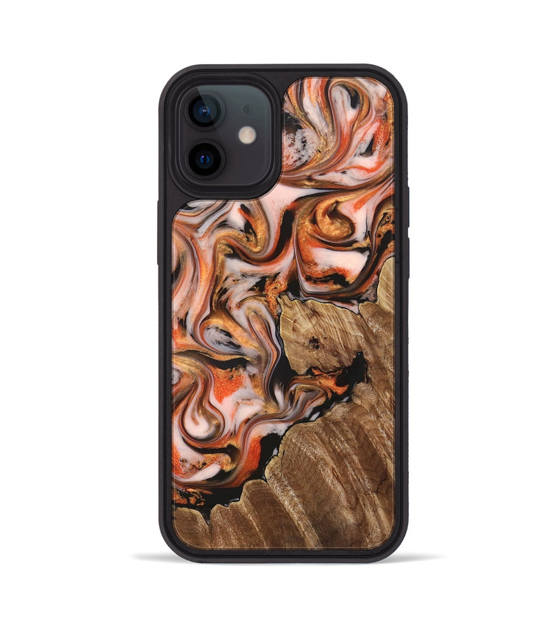 iPhone 12 Wood Phone Case - Averi (Red, 825366)