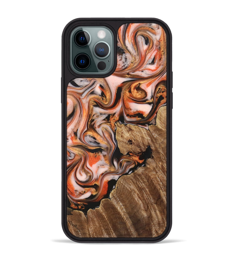 iPhone 12 Pro Max Wood Phone Case - Averi (Red, 825366)