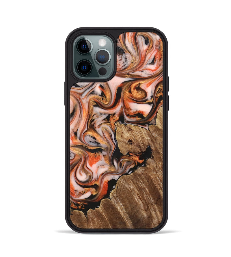 iPhone 12 Pro Wood Phone Case - Averi (Red, 825366)