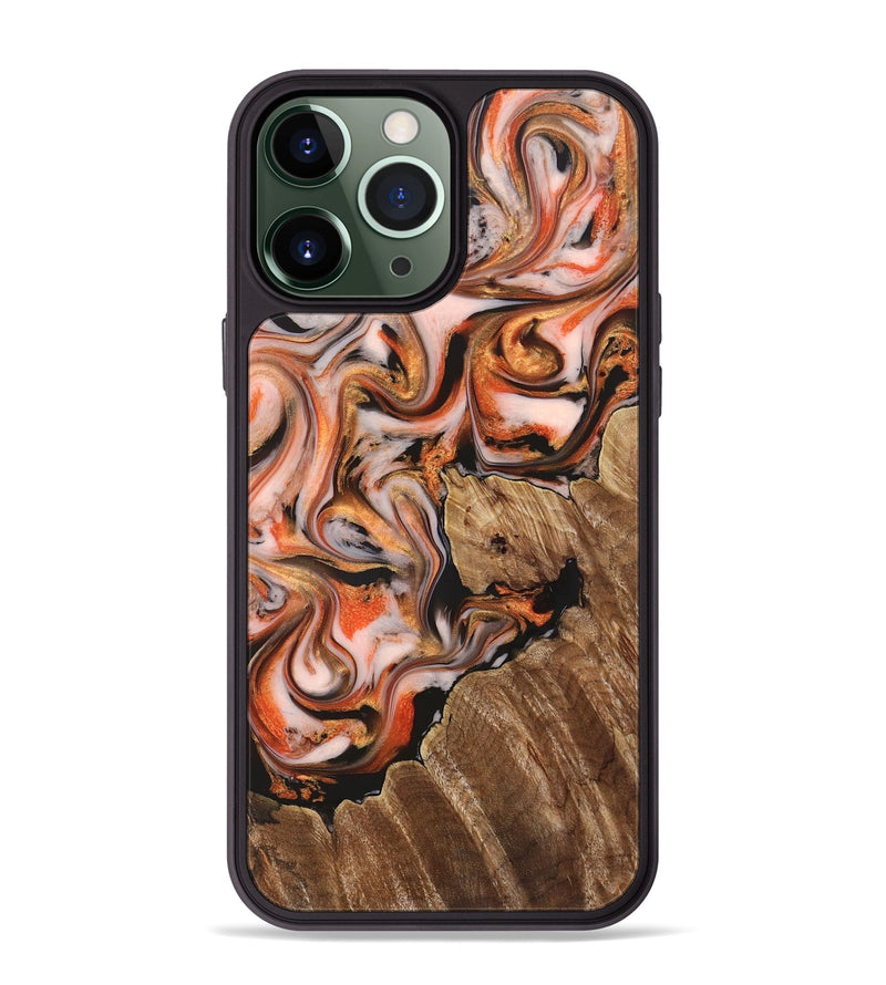 iPhone 13 Pro Max Wood Phone Case - Averi (Red, 825366)
